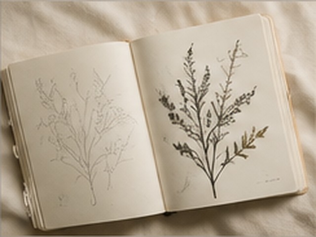 NUVAK botanical sketch and inspiration for Pinterest